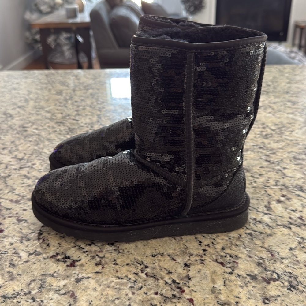 Black Sequin Uggs - Picture 2 of 6
